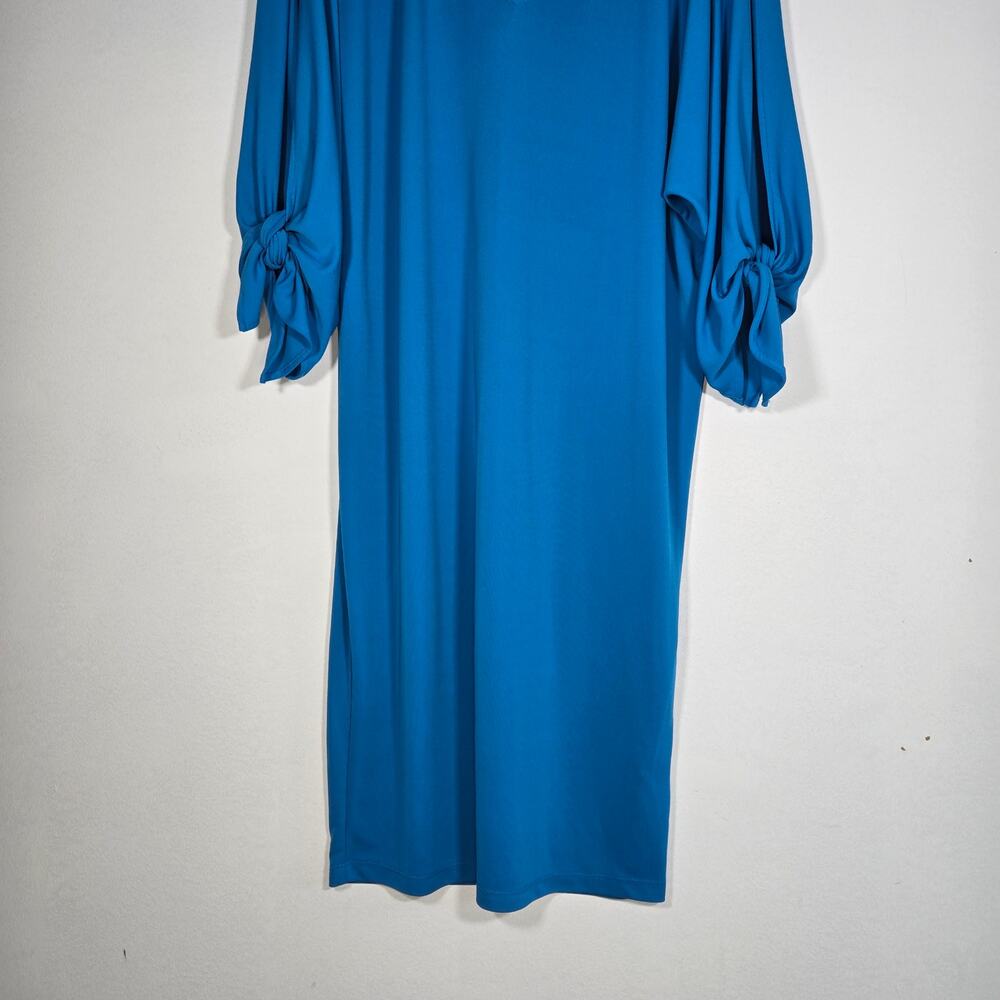 European Summer Blue Ralph Lauren V Neck Dress Size M - Picture 4 of 7